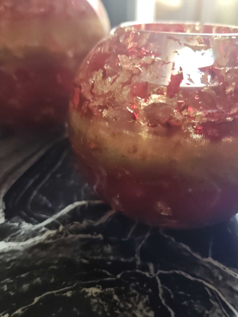 Handmade Resin Candleholders (Set of 2) – 3-Color Blend